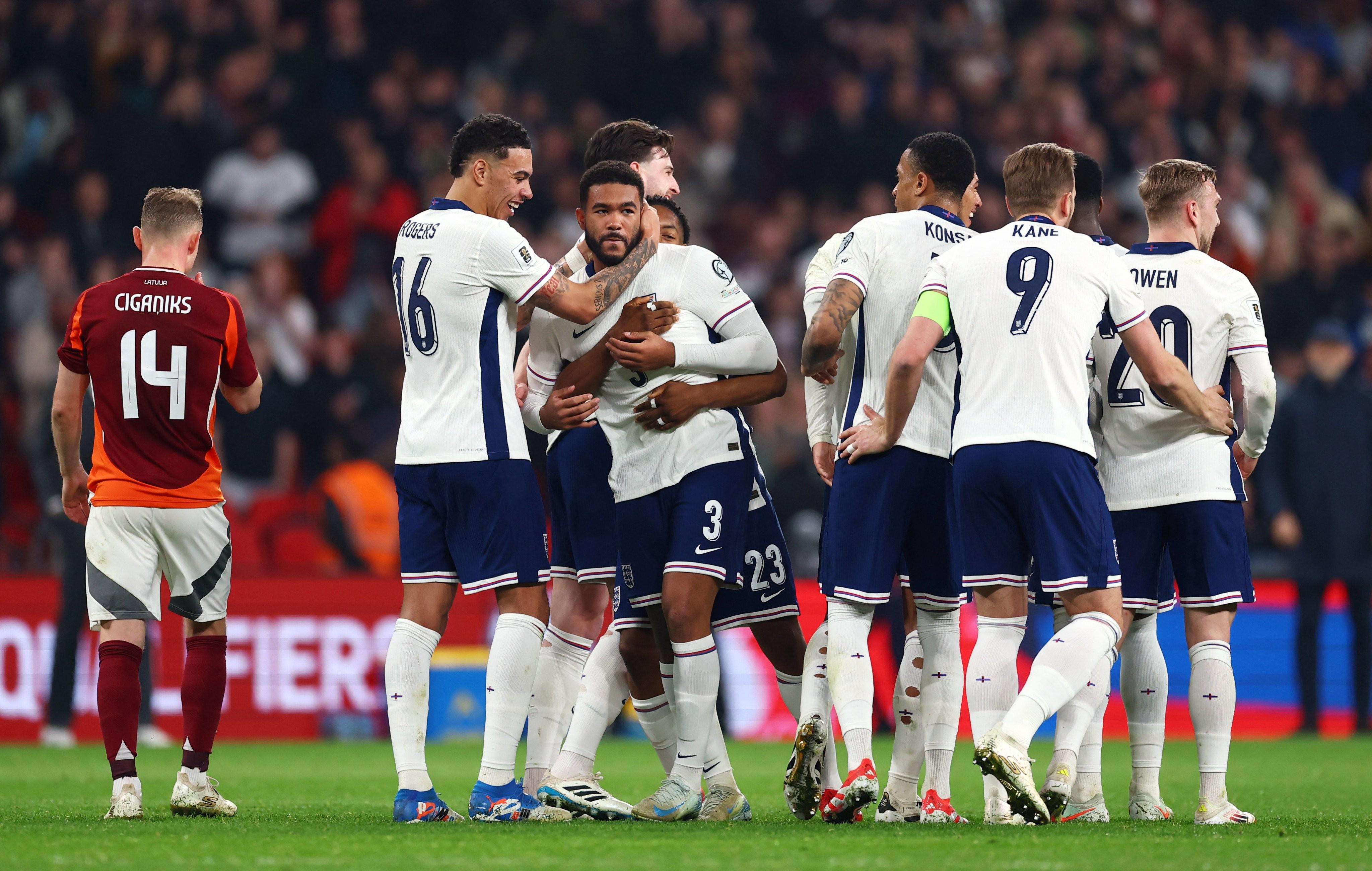 英格兰后卫补射破门，取得关键领先的简单介绍